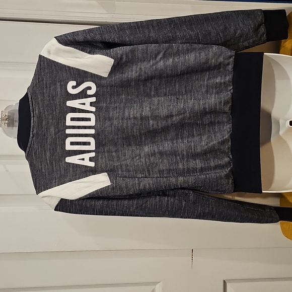 Adidas Vintage Navy Blue Bomber Jacket - Size XS EUC - Picture 5 of 5